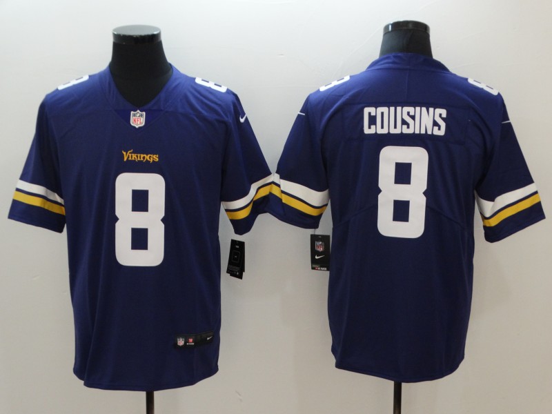 Men's Minnesota Vikings Kirk Cousins #8 Purple Jersey